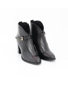 Bottines en Cuir Adira noires - Talon : 8,5 cm