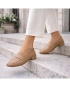 Mocassini Galata in pelle beige