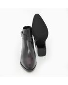 Bottines Carola en daim noires - Talon : 5 cm