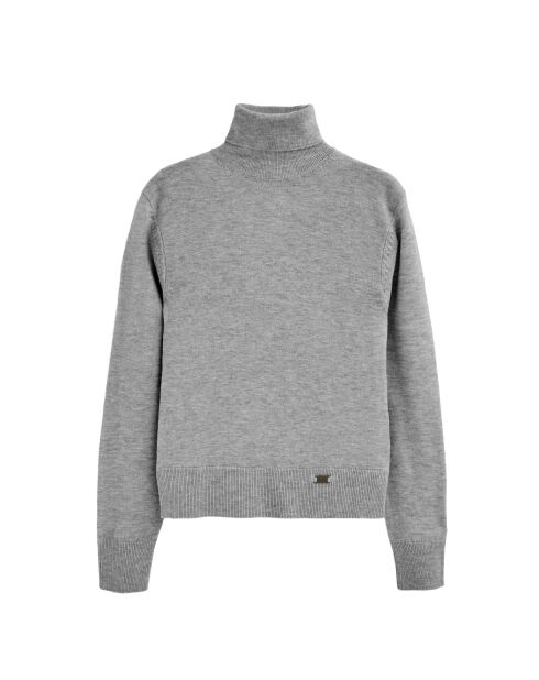 Grijze gemêleerde trui van Jean-Alain