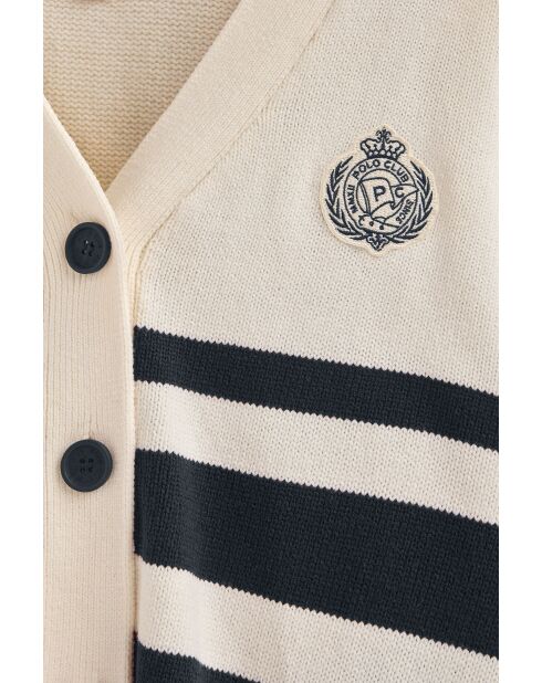 Chaleco Jean-Victor cru-azul marino