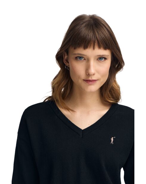 Jean-Pierre schwarzer Pullover