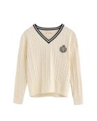 Ecru trui Jean-Charles