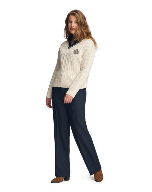 Ecru trui Jean-Charles