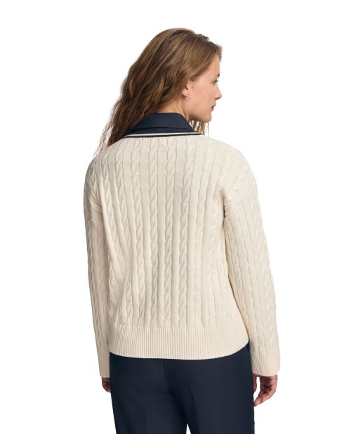 Ecru trui Jean-Charles