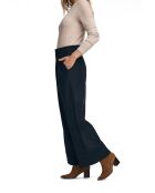 Marineblauwe broek Farès