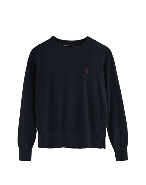 Marineblauwe trui Jean-Claude