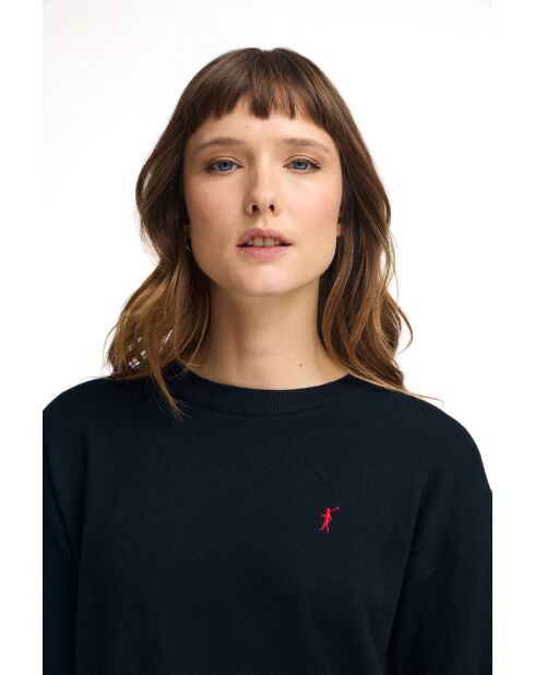 Marineblauwe trui Jean-Claude