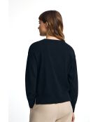 Marineblauwe trui Jean-Claude