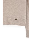 Beiger melierter Pullover von Jean-Luc