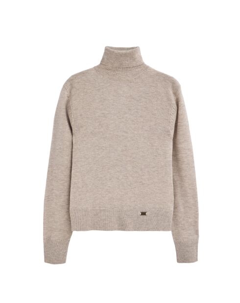 Beige gemêleerde trui van Jean-René