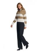 Jean-Daniel trui lichtbruin - ecru