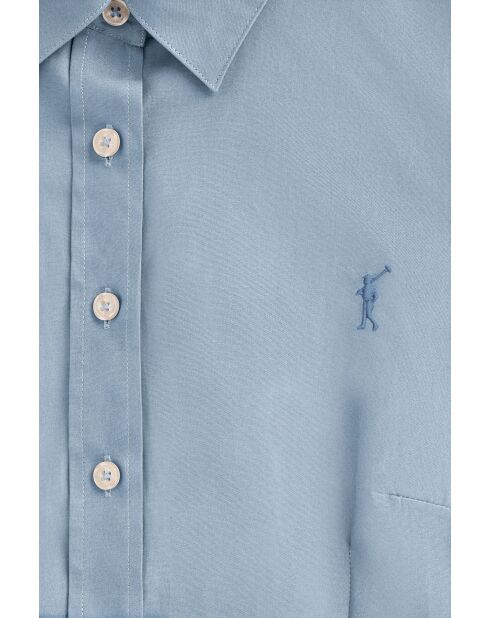 Chemise L-S Vianney bleu ciel