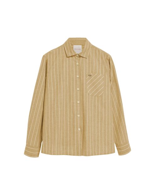 Chemise L-S Anaïs moutarde