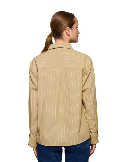 Chemise L-S Anaïs moutarde