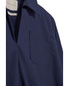 Marineblauw hemd L-S Adrien