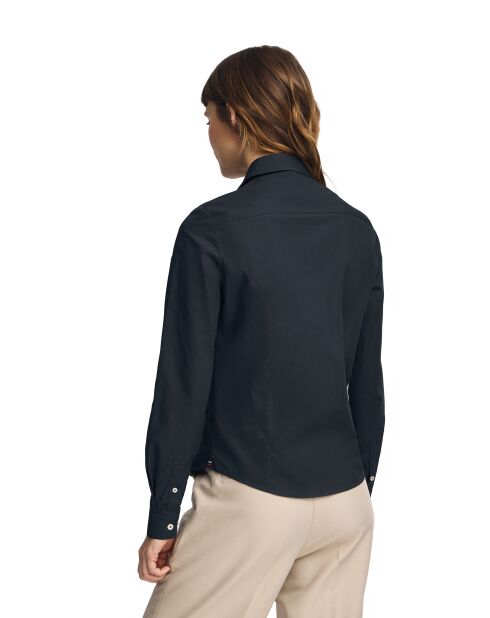 Marineblauw hemd L-S Wandrille