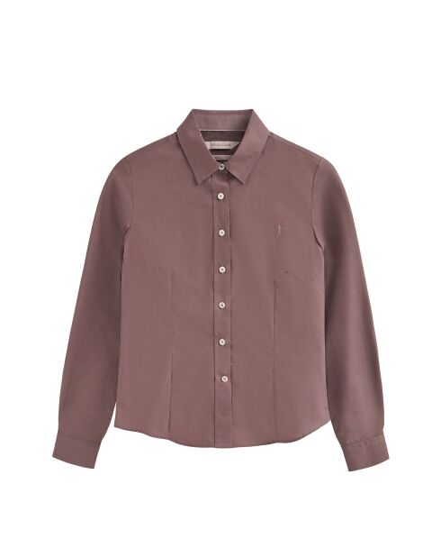 L-S Zacharie roze taupe hemd