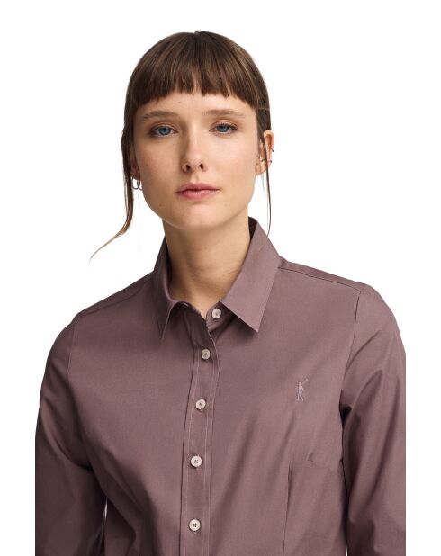 L-S Zacharie roze taupe hemd