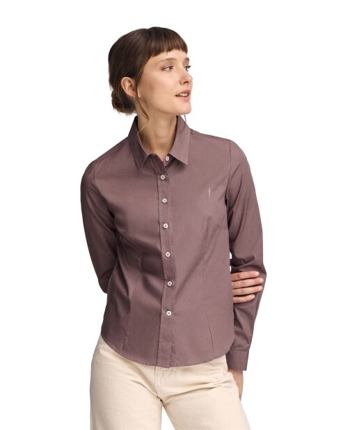 L-S Zacharie roze taupe hemd