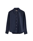 Marineblauw hemd L-S Oscar