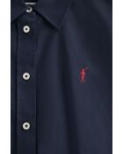 Marineblauw hemd L-S Oscar