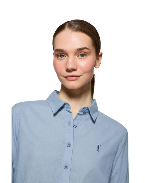 L-S Nicolas hemelsblauw hemd