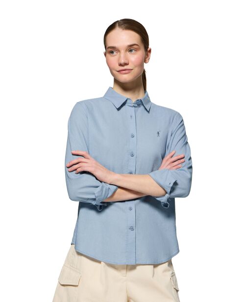 L-S Nicolas hemelsblauw hemd