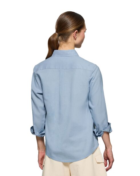 L-S Nicolas hemelsblauw hemd