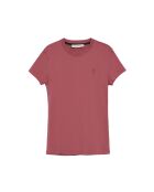 S-S Noah T-shirt met roséwijn