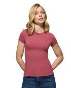 S-S Noah T-shirt met roséwijn