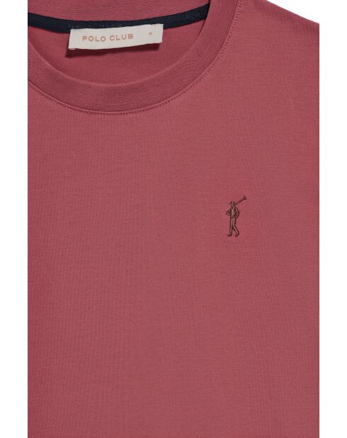 S-S Noah T-shirt met roséwijn