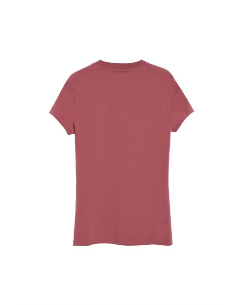S-S Noah T-shirt met roséwijn