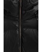 Piumino nero ambrato