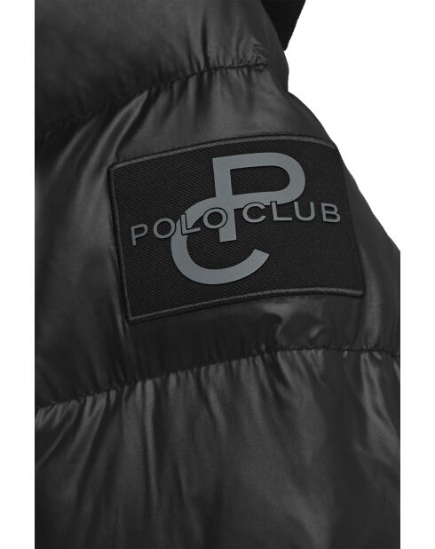 Piumino nero ambrato