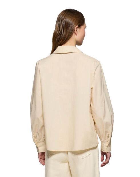 Chemise L-S Quentin beige