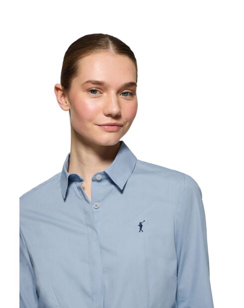 Hemelsblauw L-S Tom shirt