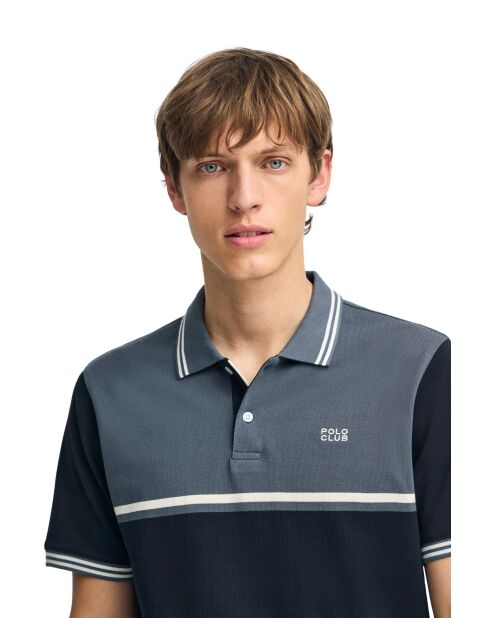 Polo azul vaquero S-S Noémie