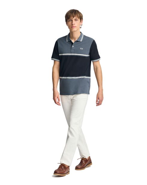 Polo azul vaquero S-S Noémie