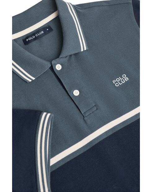 Polo azul vaquero S-S Noémie