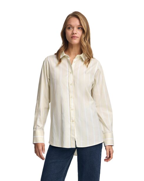 L-S Amaury beige hemd