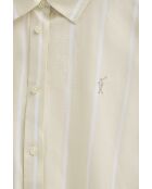 L-S Amaury beige hemd