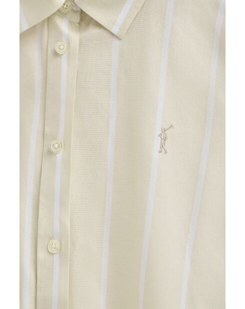 L-S Amaury beige hemd