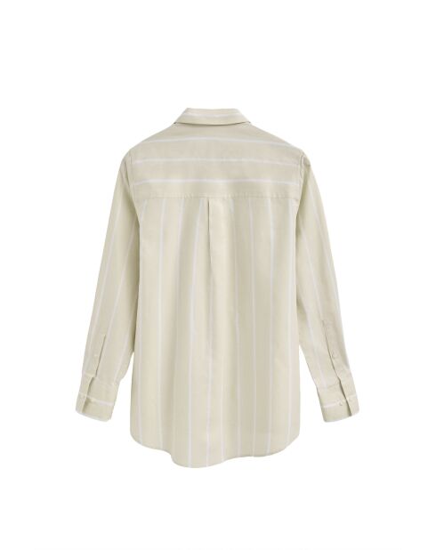 L-S Amaury beige hemd