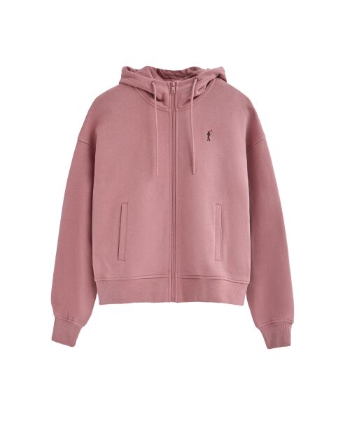 Patrice roze sweatshirt in poedervorm