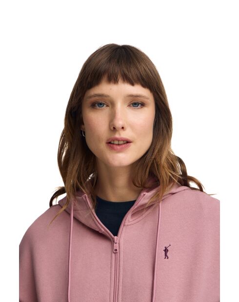 Patrice roze sweatshirt in poedervorm