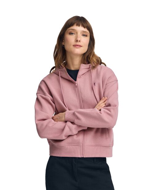 Patrice roze sweatshirt in poedervorm