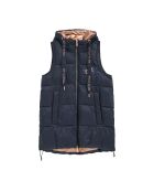 Mouwloze jas Adèle marine