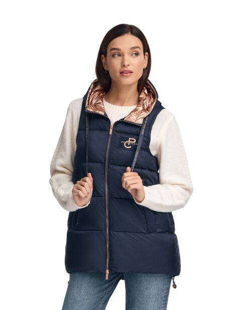 Mouwloze jas Adèle marine