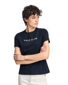 S-S Suzanne marineblaues T-Shirt